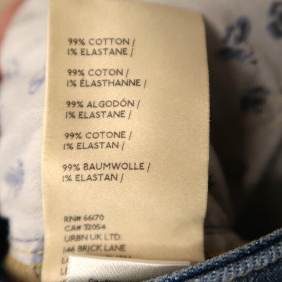 Pilcro Anthro Jeans Ankle Medium Wash Blue Lo Rise Distressed RN66170 Women's 27 - Picture 11 of 12